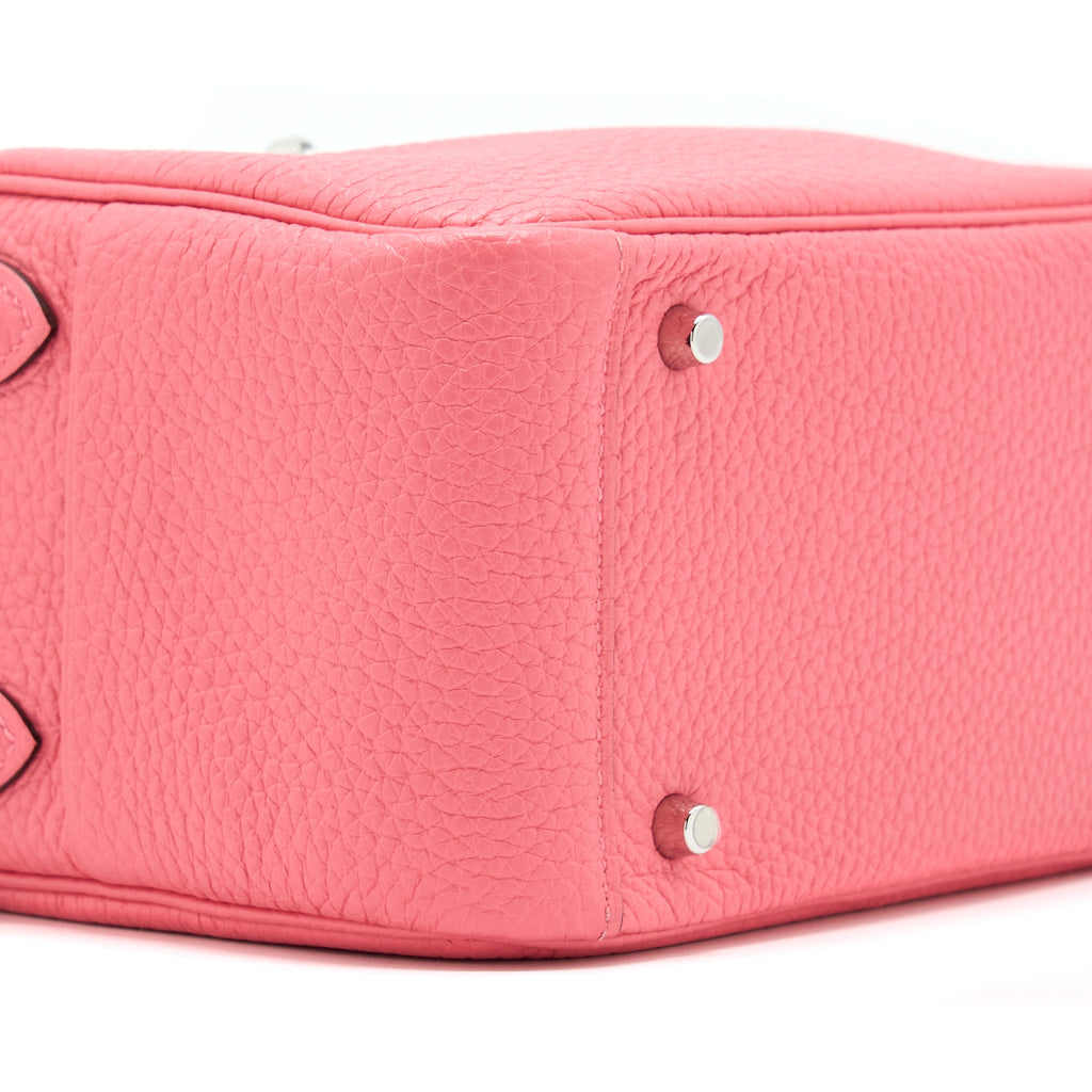 HERMES MINI LINDY CLEMENCE 8W ROSE AZALEE SHW
