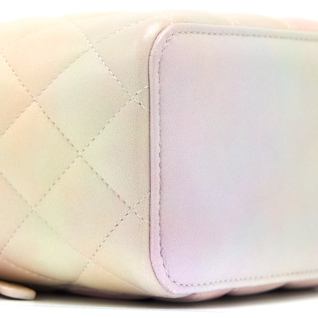 CHANEL 22P TOP HANDLE LONG VANITY CASE LAMBSKIN MULTICOLOUR GHW