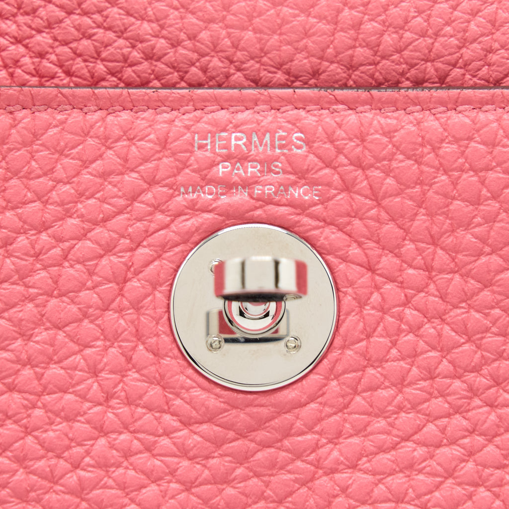 HERMES MINI LINDY CLEMENCE 8W ROSE AZALEE SHW