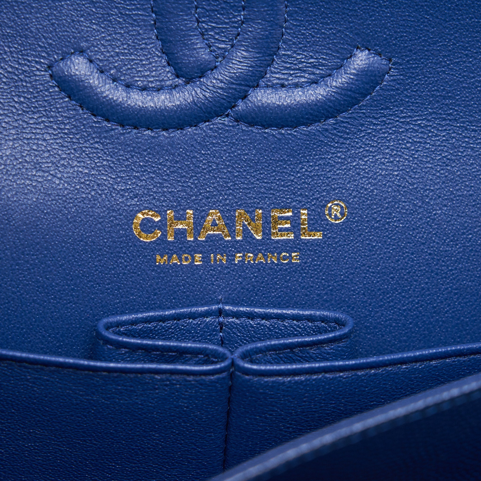 CHANEL CLASSIC SMALL DOUBLE FLAP CAVIAR NAVY LGHW