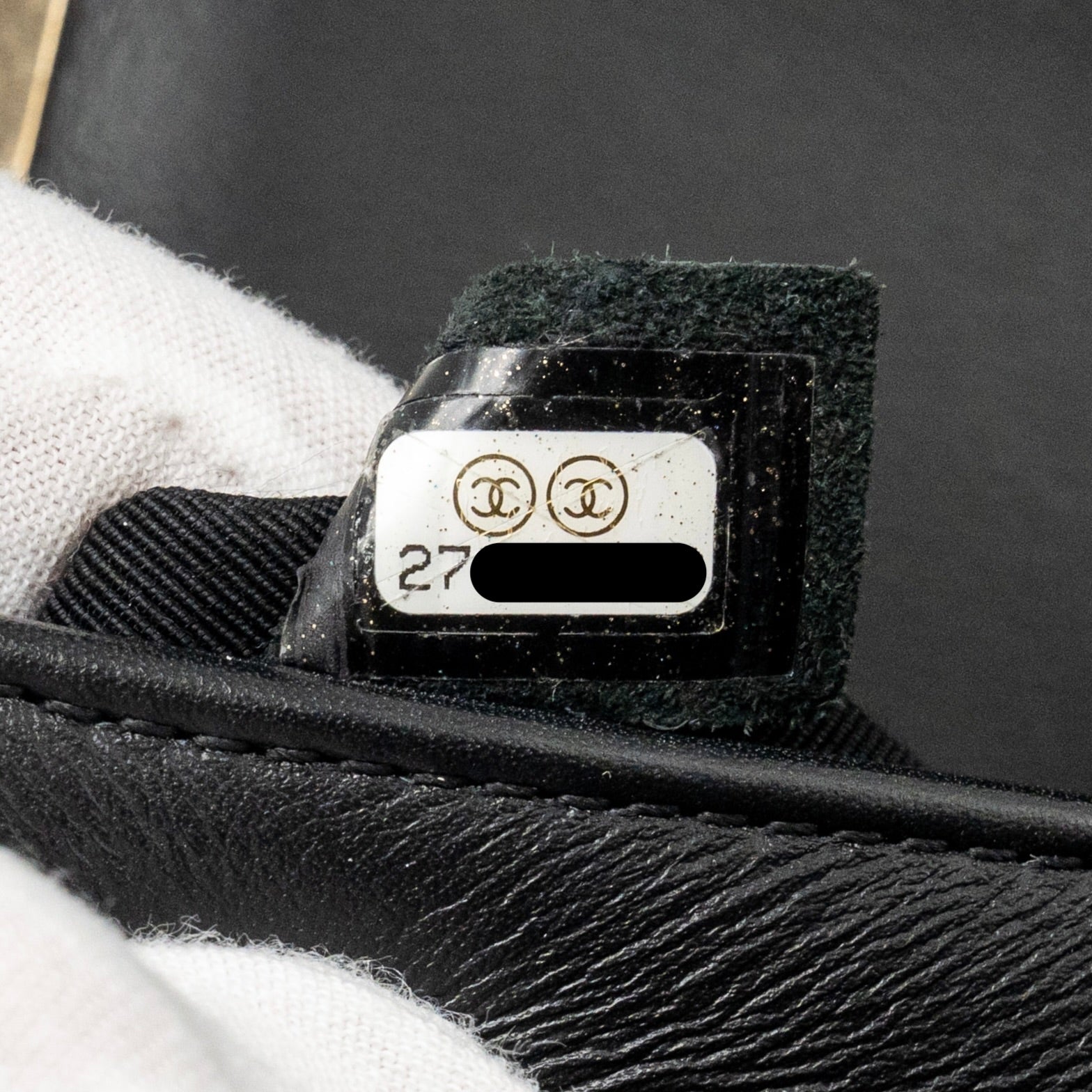 CHANEL SMALL CHEVRON BOY BAG LAMBSKIN BLACK LGHW