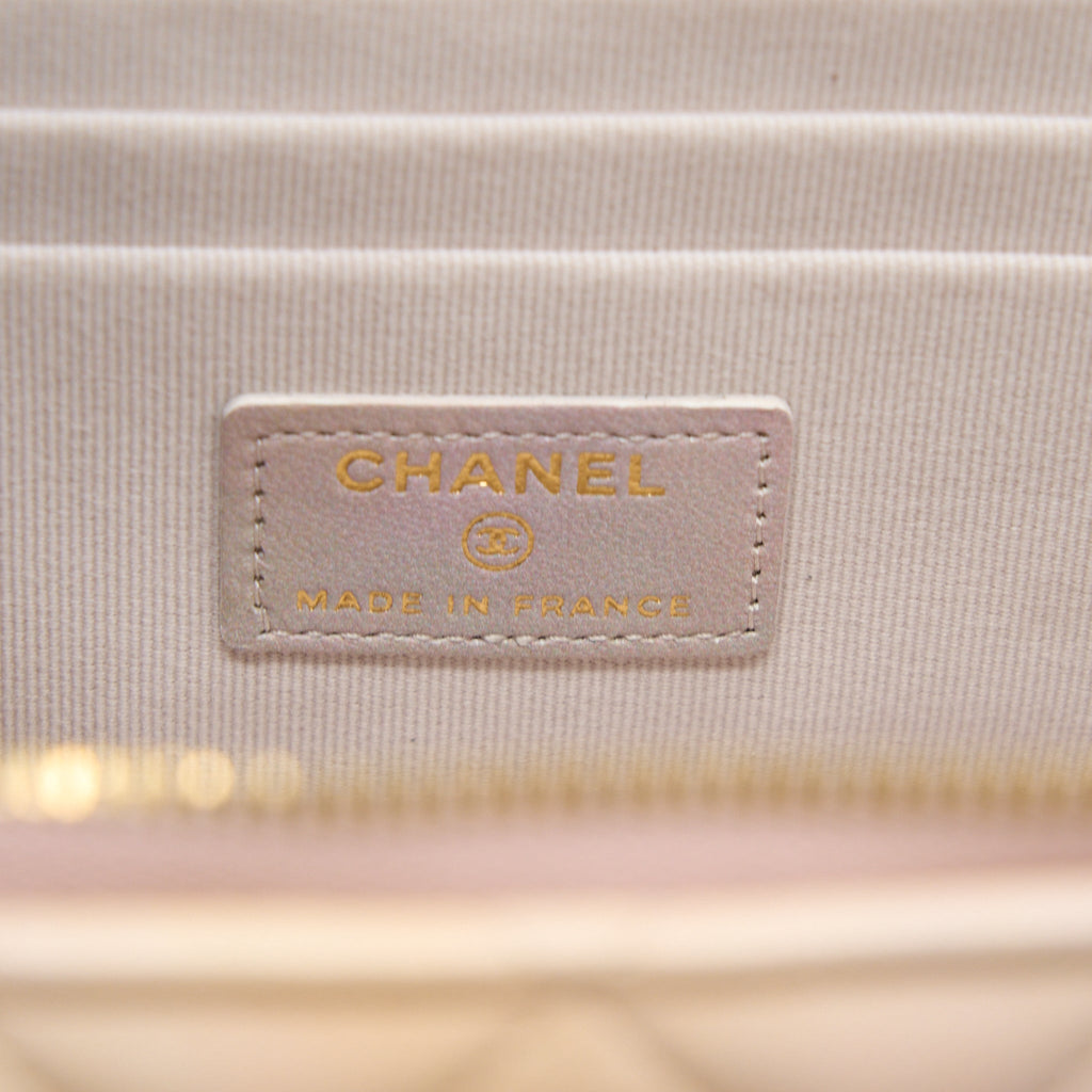 CHANEL 22P TOP HANDLE LONG VANITY CASE LAMBSKIN MULTICOLOUR GHW