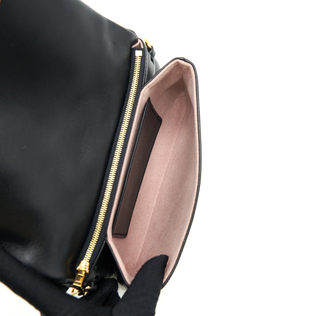 LOUIS VUITTON POCHETTE COUSSIN LAMBSKIN BLACK GHW