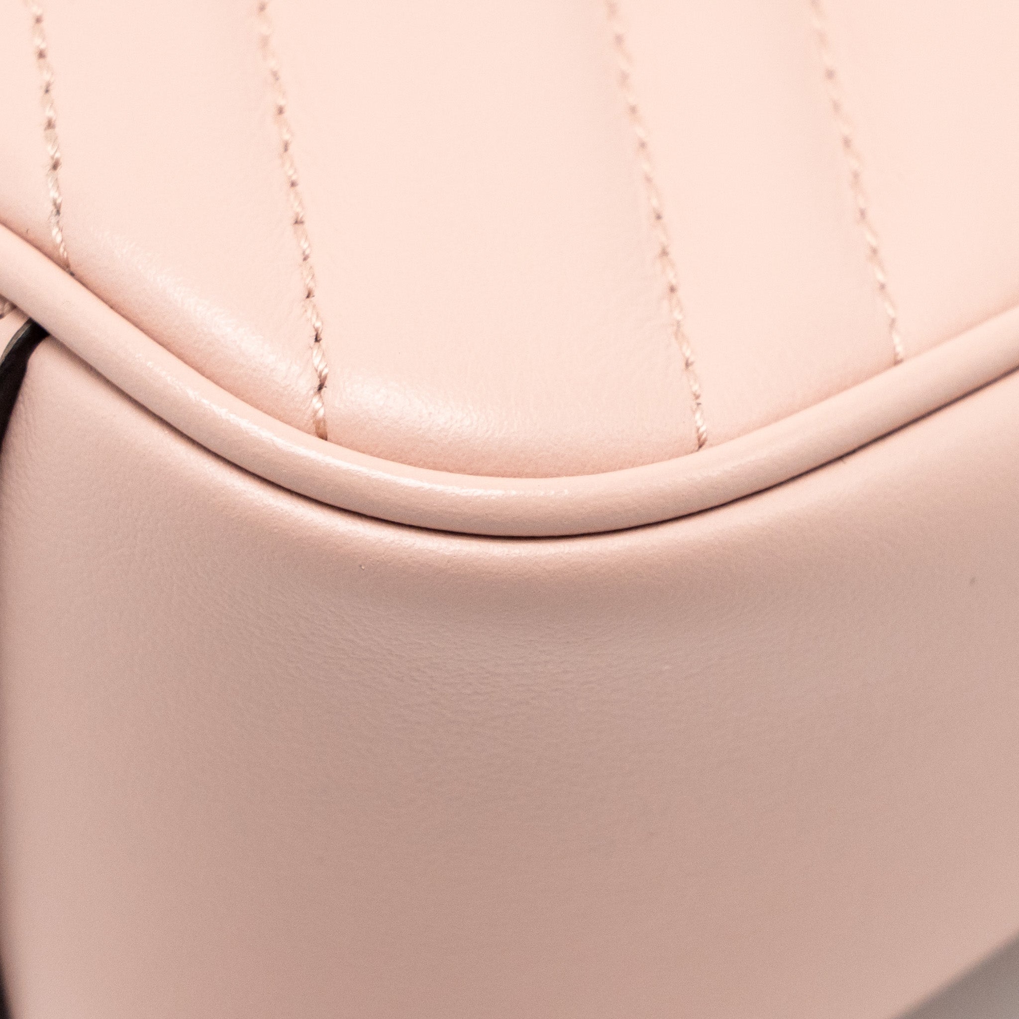 GUCCI SMALL GG MARMONT SHOULDER BAG CALFSKIN PINK GHW