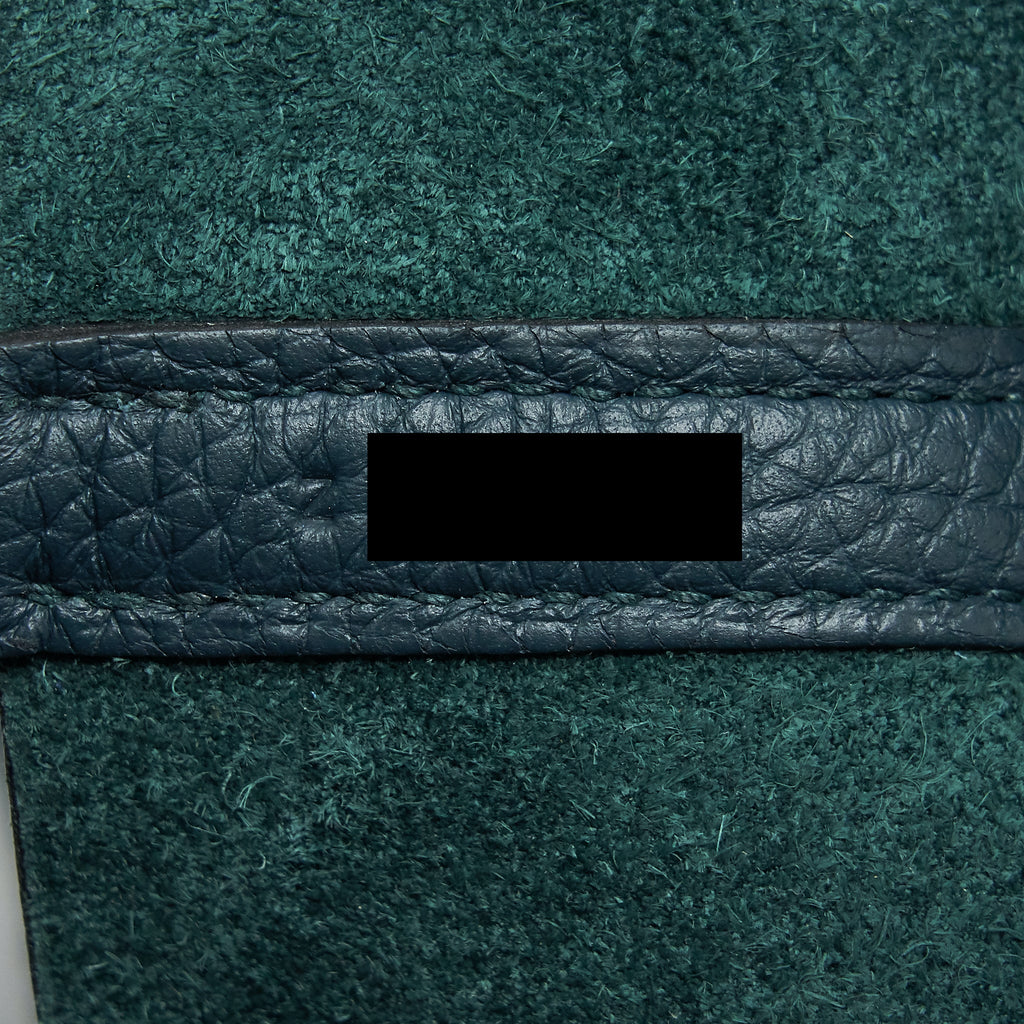 HERMES PICOTIN 18 TOUCH BAG WITH ALLIGATOR HANDLE VERT CYPRES SHW