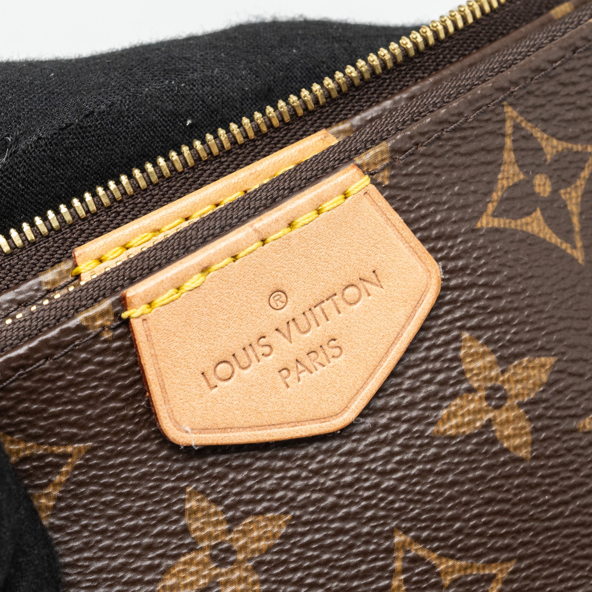 LOUIS VUITTON MULTI POCHETTE MONOGRAM CANVAS KHAKI STRAP GHW