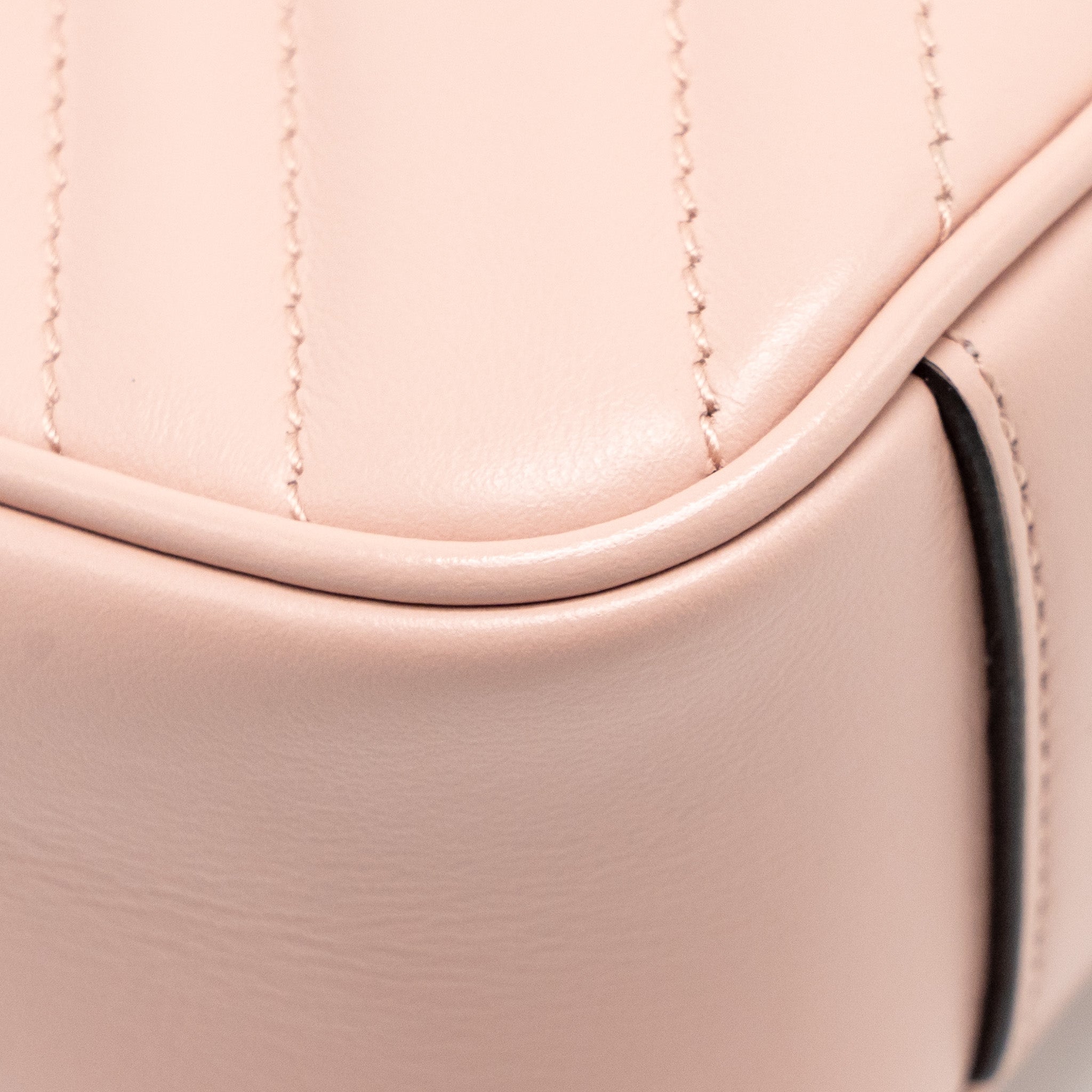GUCCI SMALL GG MARMONT SHOULDER BAG CALFSKIN PINK GHW