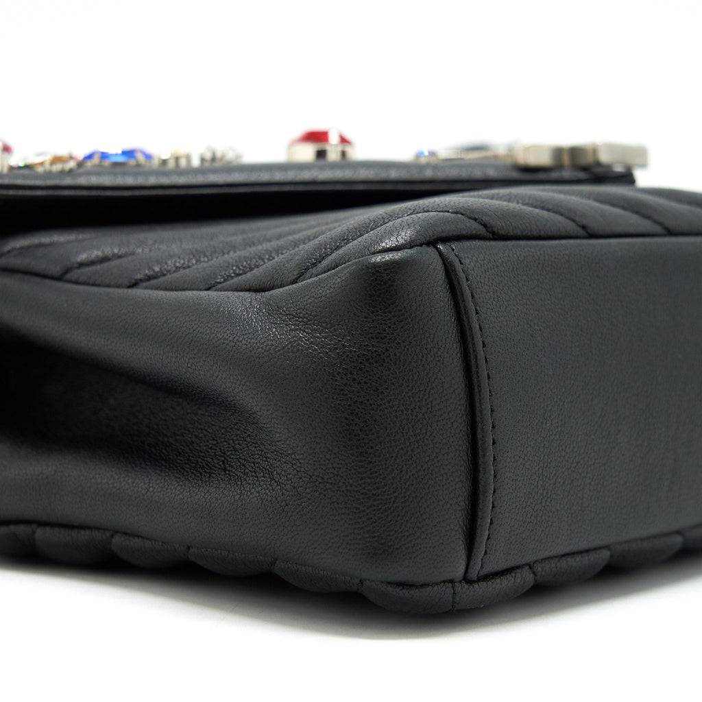 SAINT LAURENT COLLEGE BAG LIMITED EDITION BLACK RUTHENIUM HARDWARE