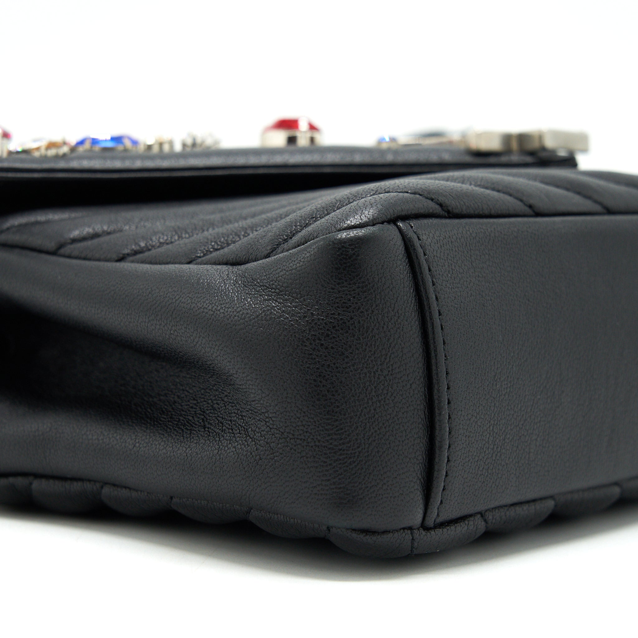 SAINT LAURENT COLLEGE BAG LIMITED EDITION BLACK RUTHENIUM HARDWARE