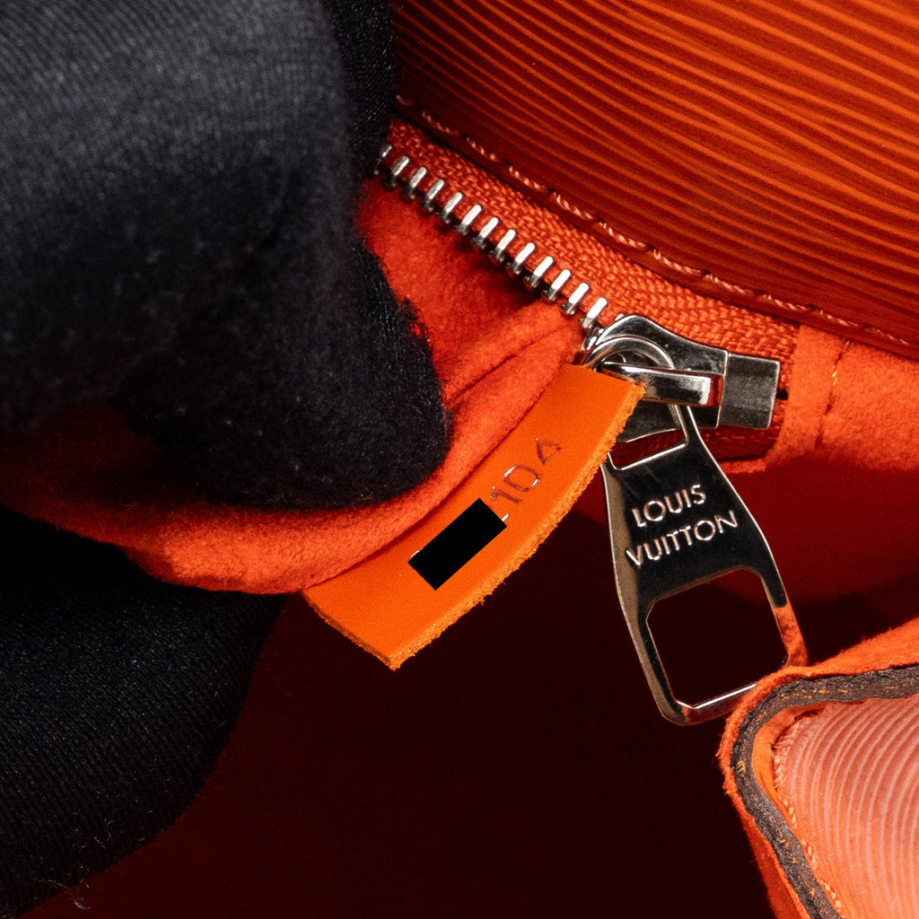 LOUIS VUITTON TOP HANDLE TOTE BAG EPI ORANGE SHW