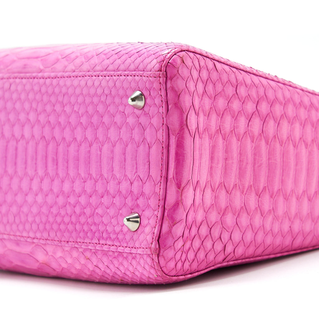 DIOR MEDIUM LADY DIOR PYTHON PINK SHW