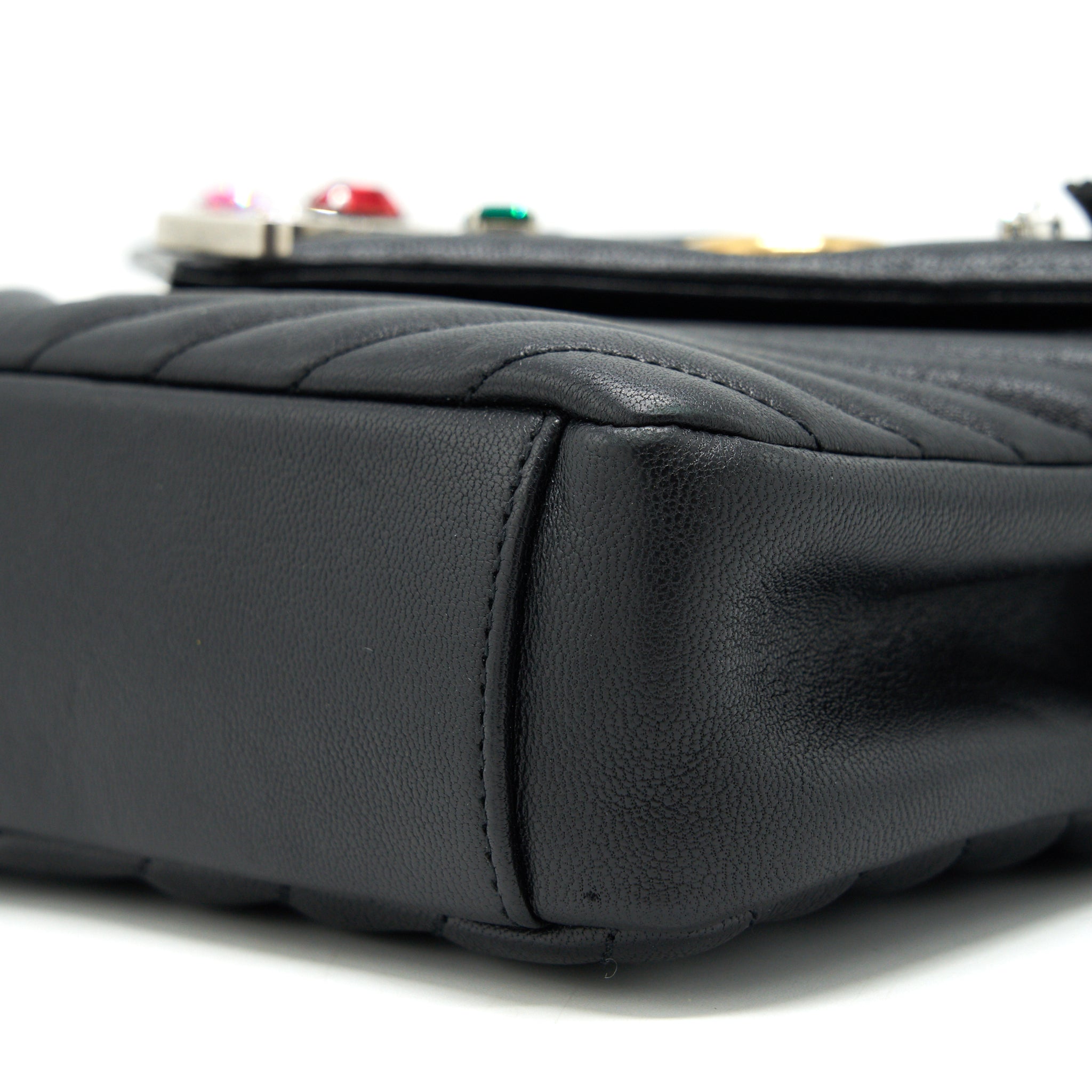 SAINT LAURENT COLLEGE BAG LIMITED EDITION BLACK RUTHENIUM HARDWARE