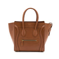CELINE MICRO LUGGAGE BAG CALFSKIN BROWN GHW