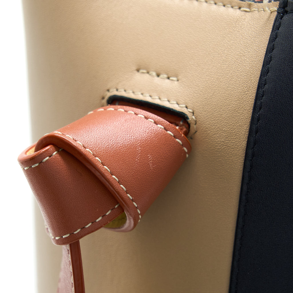 CELINE SMALL TWISTED CABAS TOTE MULTICOLOURED