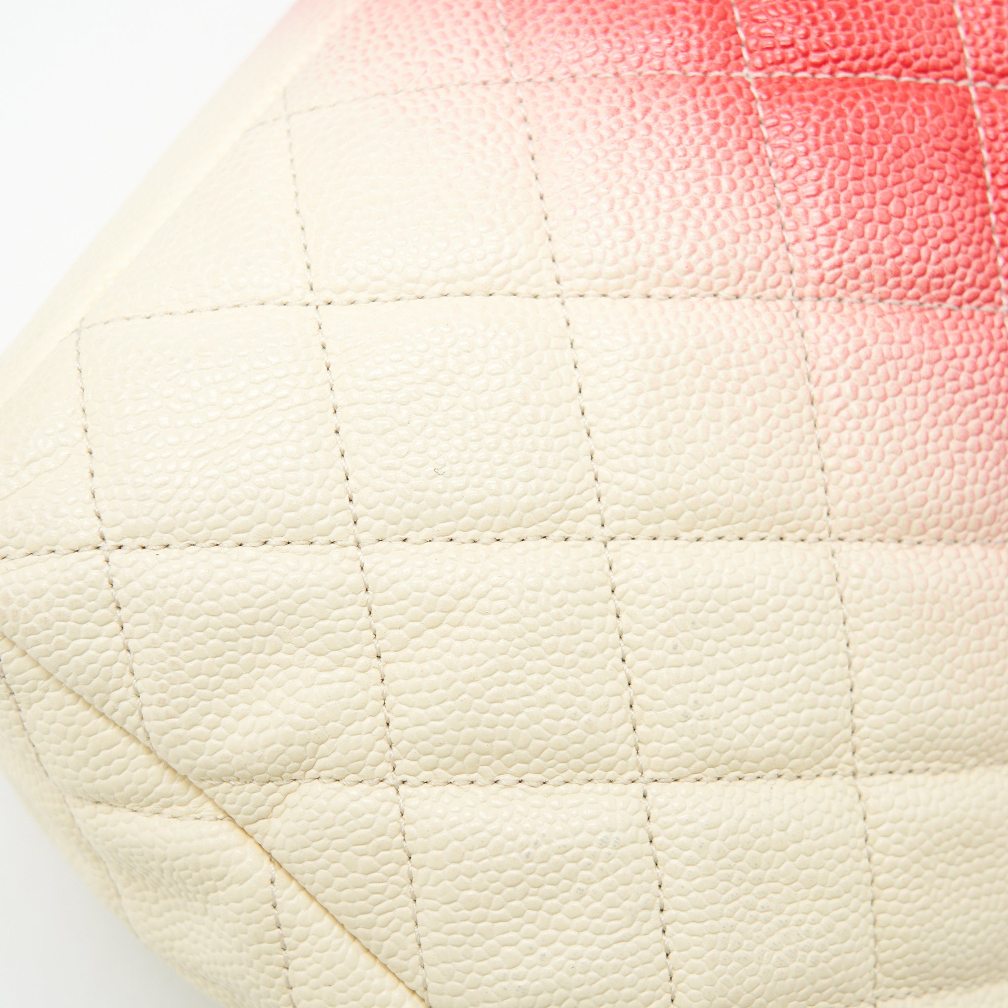 CHANEL MULTI COLOR CAVIAR LARGE FLAP BAG WITH SHW