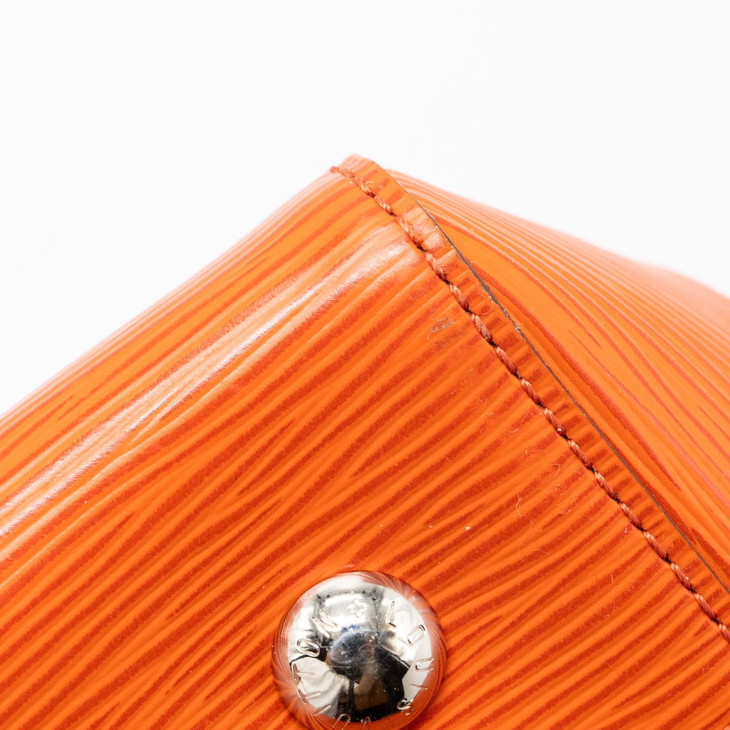 LOUIS VUITTON TOP HANDLE TOTE BAG EPI ORANGE SHW