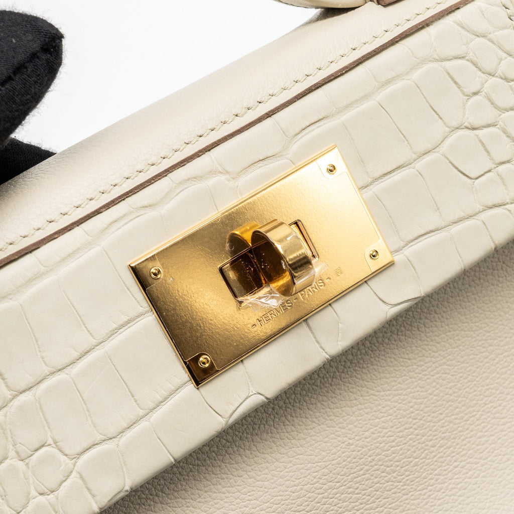 HERMES 24/24 2424-21 TOUCH EVERCOLOR /ALLIGATOR /SWIFT BETON GHW