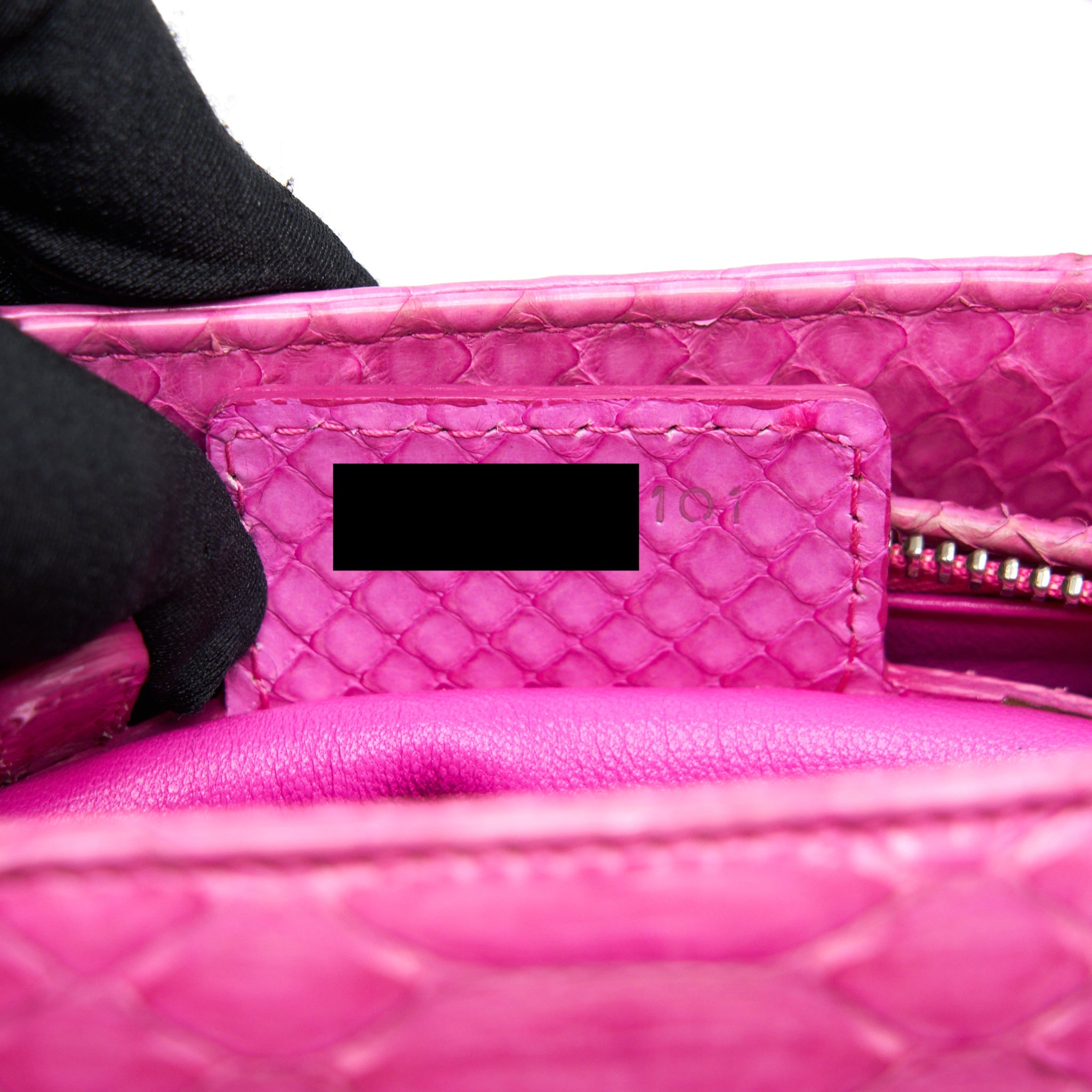 DIOR MEDIUM LADY DIOR PYTHON PINK SHW