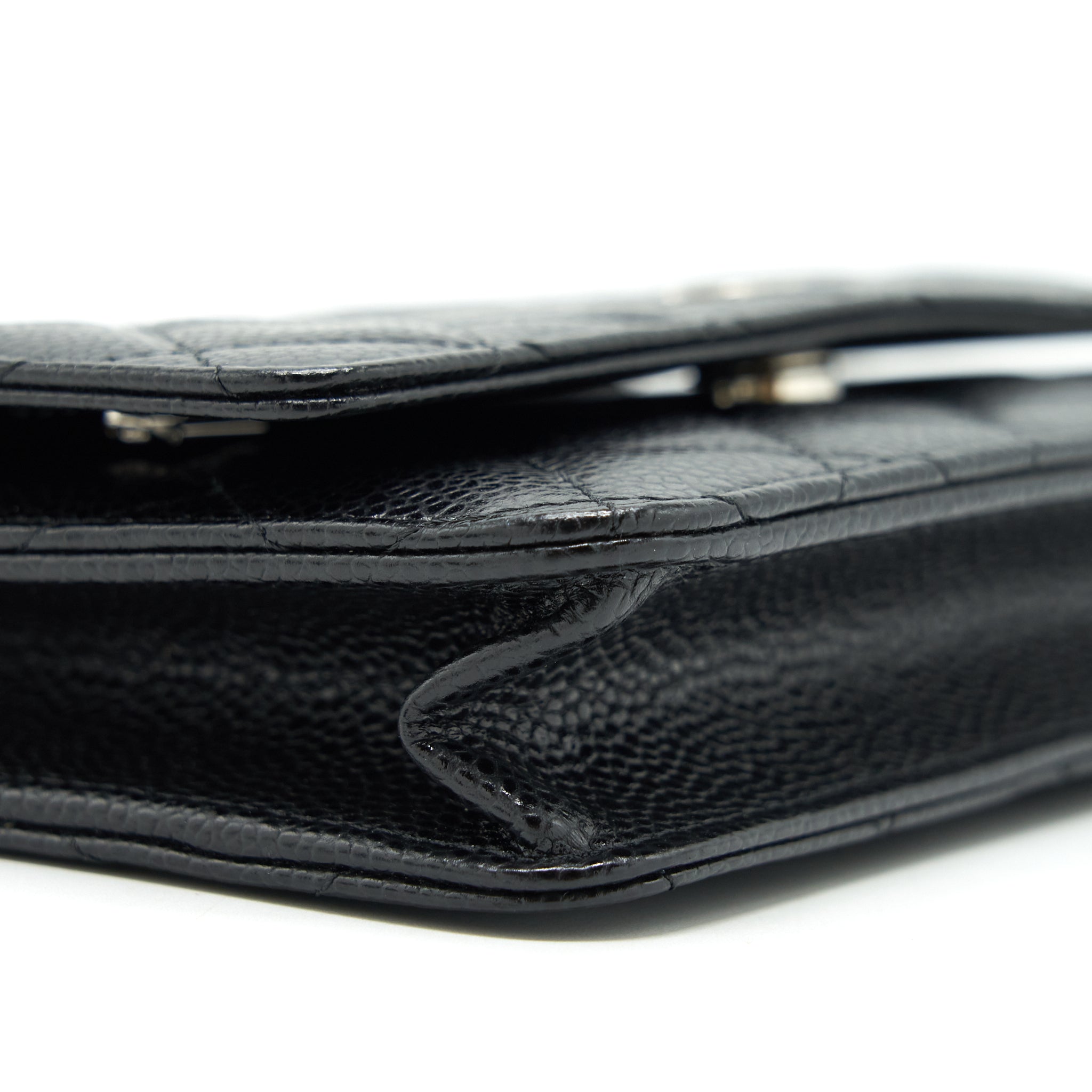 CHANEL CLASSIC WALLET ON CHAIN CAVIAR BLACK SHW