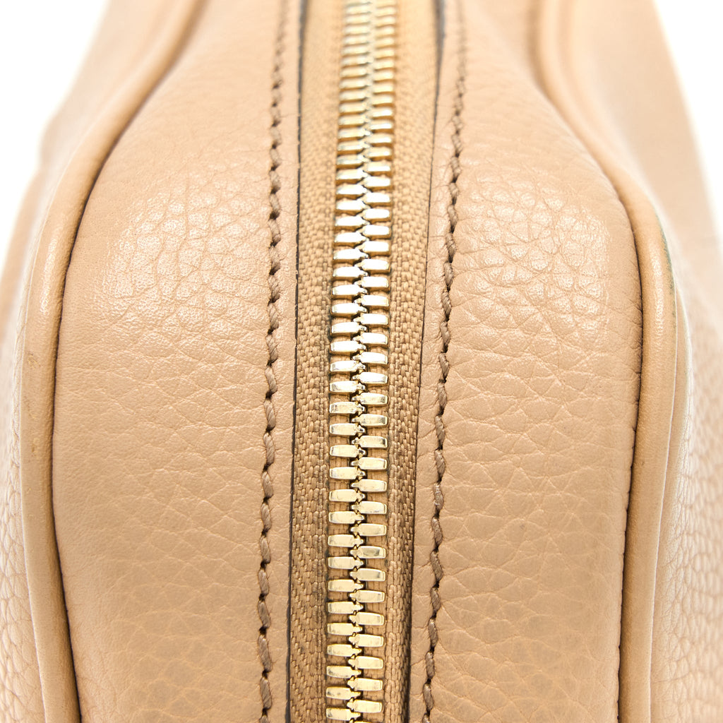 GUCCI SOHO DISCO BAG CALFKSIN DARK BEIGE GHW