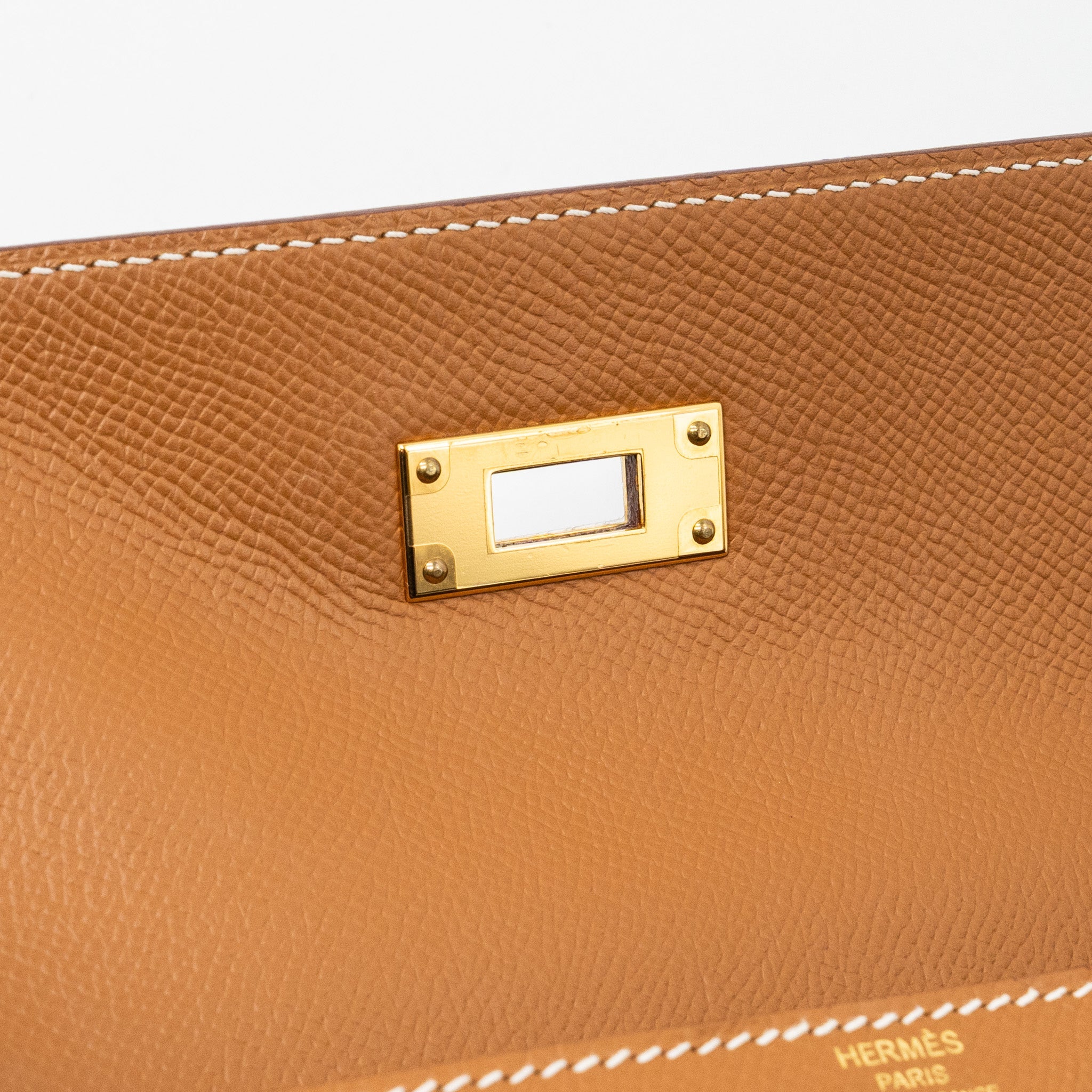 HERMES KELLY 28 SELLIER EPSOM GOLD GHW