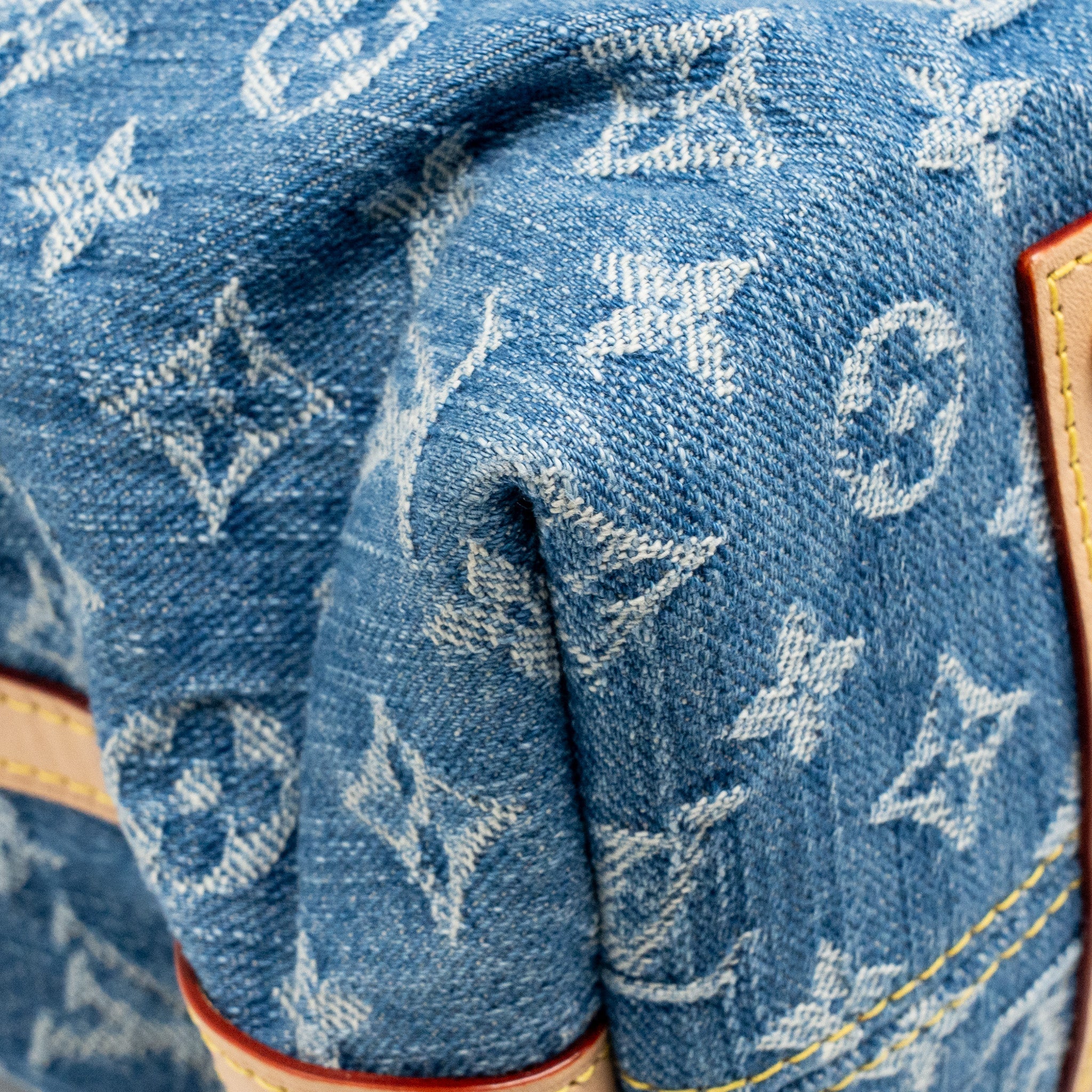 LOUIS VUITTON CARRYALL MM MONOGRAM DENIM BLUE GHW