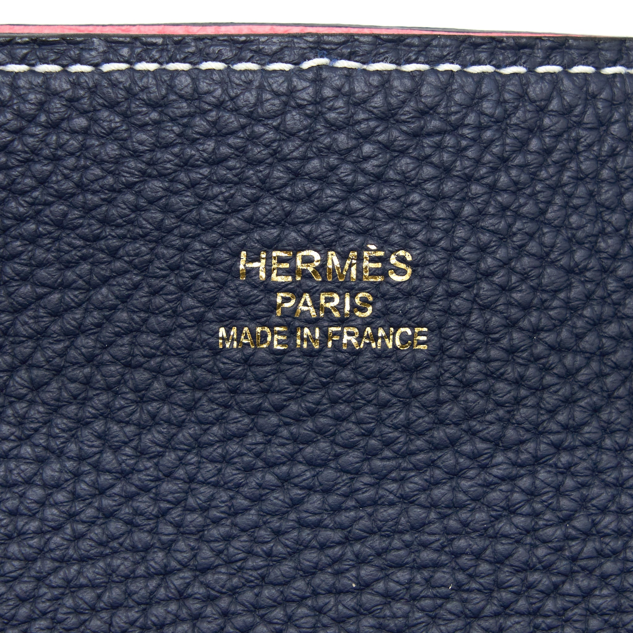 HERMES DOUBLE SENS 36 BAG CLEMENCE BLUE NUIT/ROSE AZALEE