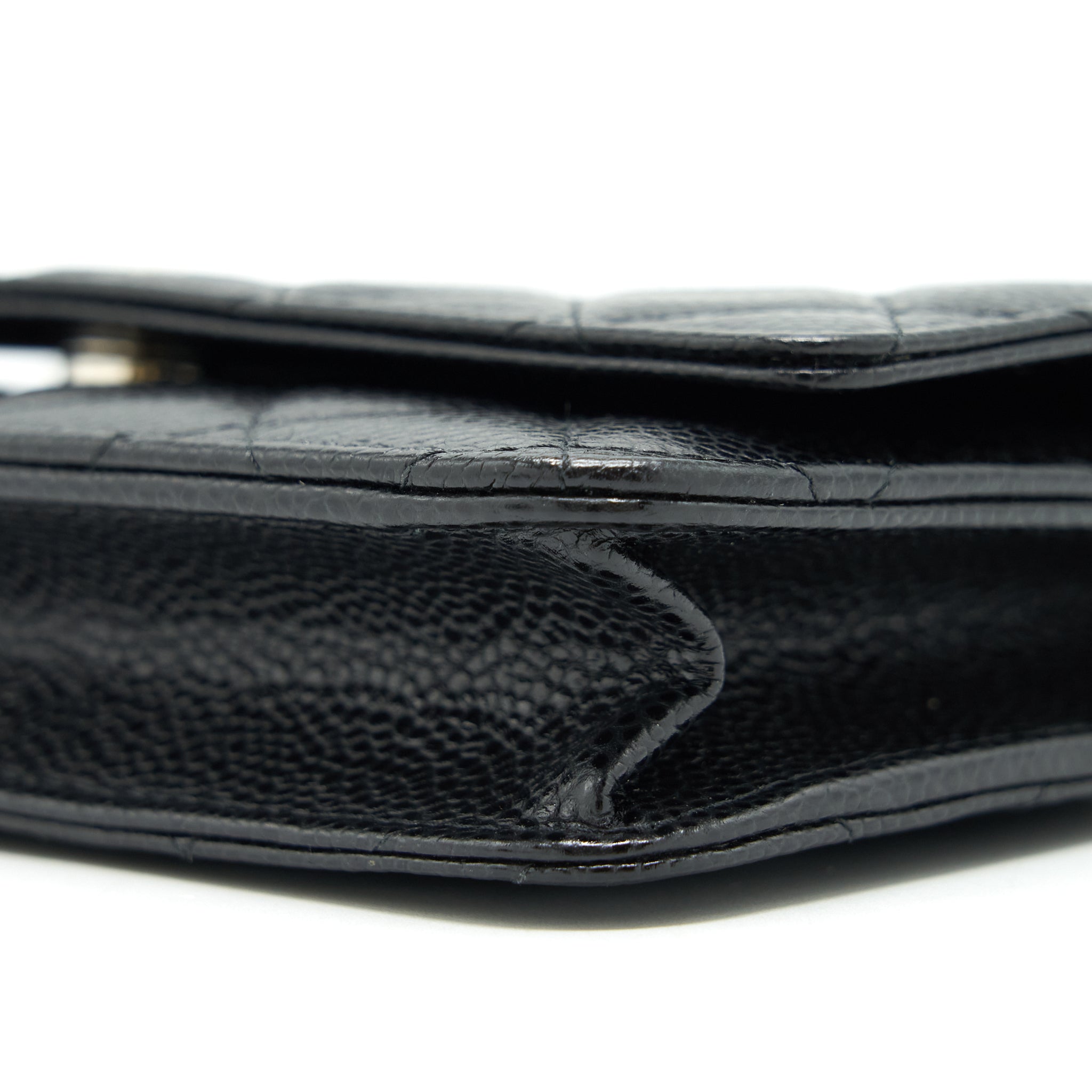 CHANEL CLASSIC WALLET ON CHAIN CAVIAR BLACK SHW