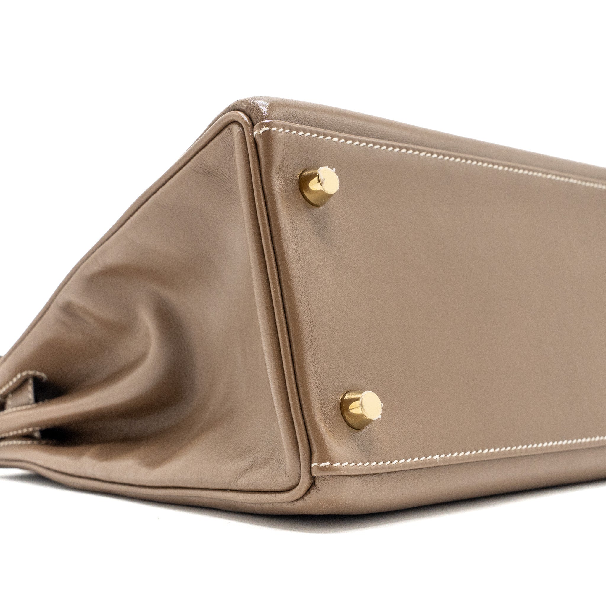 HERMES KELLY 28 TADELAKT ETOUPE GHW