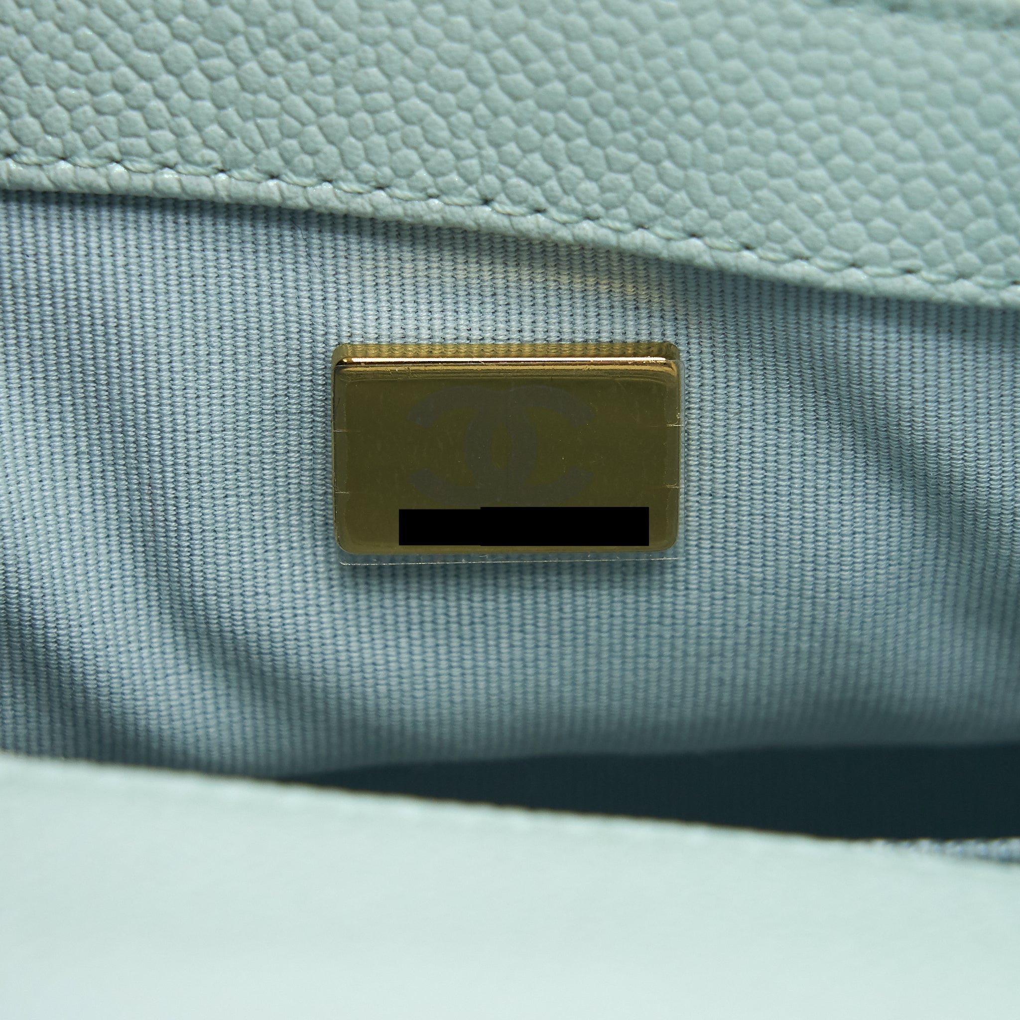 CHANEL 21K MY PERFECT MINI FLAP BAG CAVIAR IRIDESCENT PASTEL GREEN GHW (MICROCHIP)