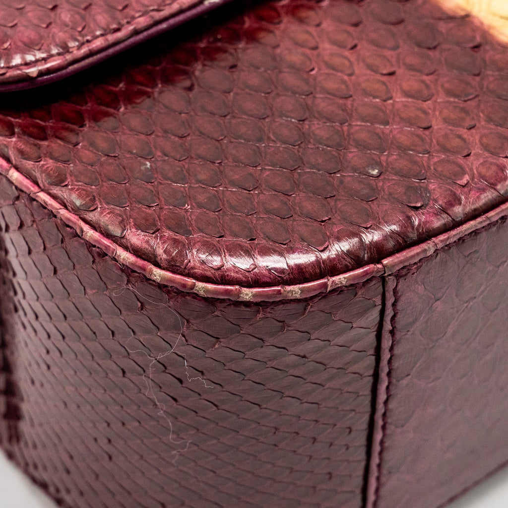 DIOR MISS DIOR MEDIUM FLAP BAG PYTHON MULTICOLOUR GHW