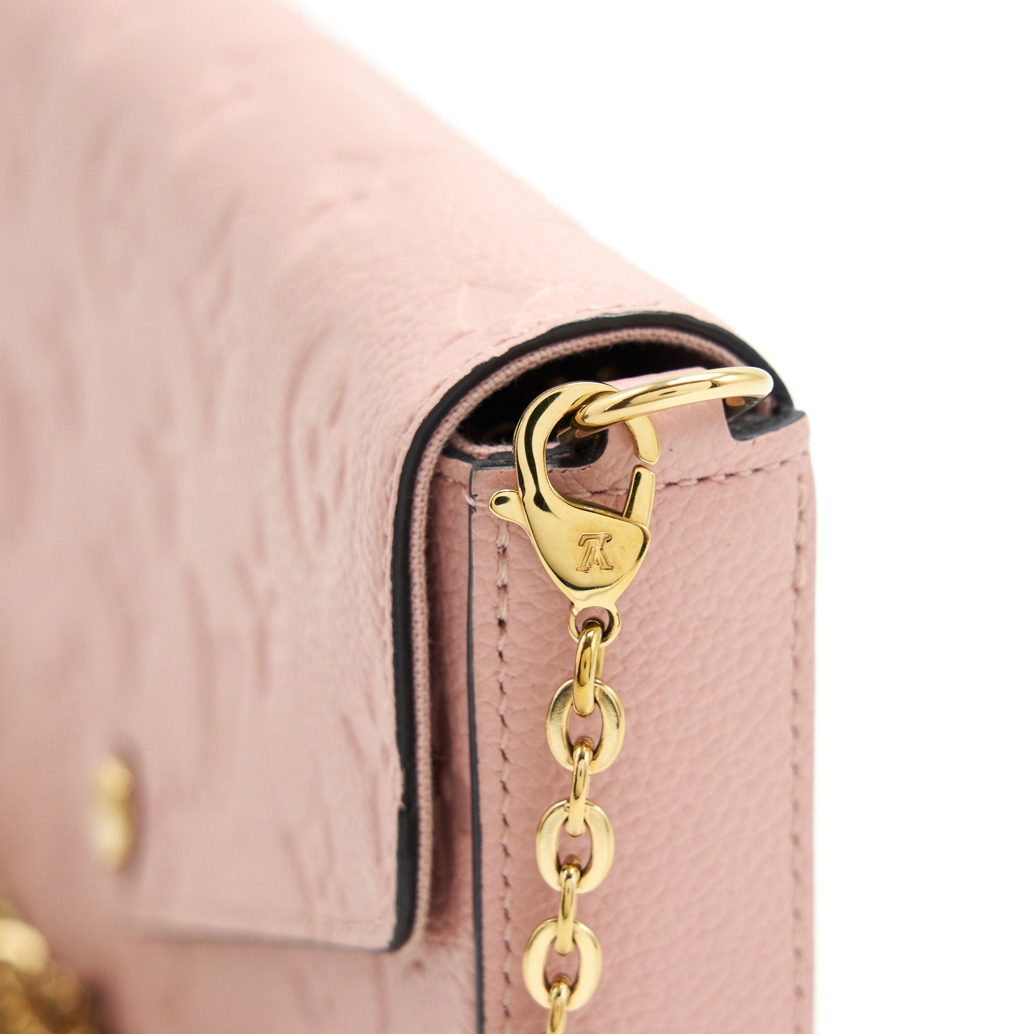 LOUIS VUITTON FELICIE POCHETTE MONOGRAM EMPREINTE ROSE POUDRE