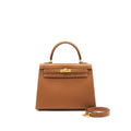 HERMES KELLY 25 SELLIER GOLD WITH GHW