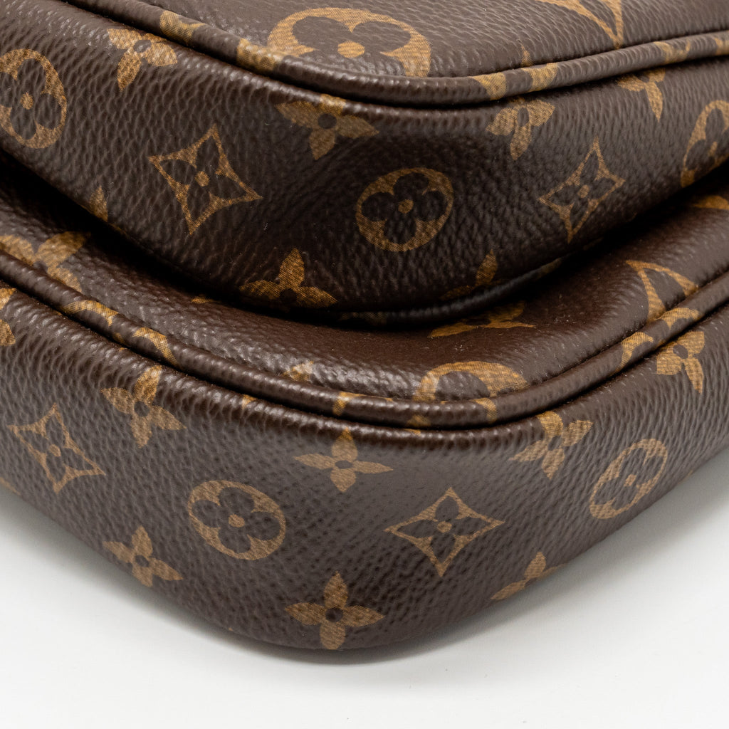 LOUIS VUITTON MULTI POCHETTE ACCESSORIES KHAKI STRAP MONOGRAM CANVAS GHW