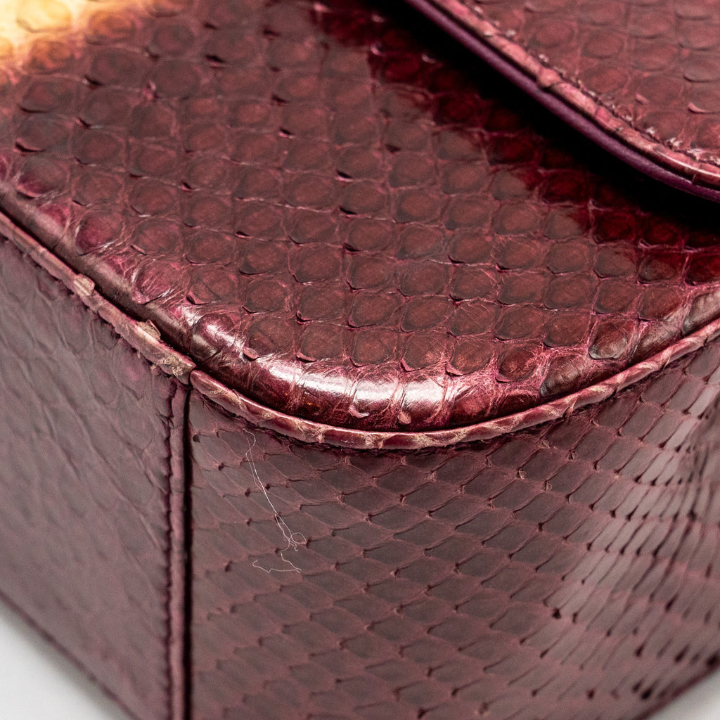DIOR MISS DIOR MEDIUM FLAP BAG PYTHON MULTICOLOUR GHW