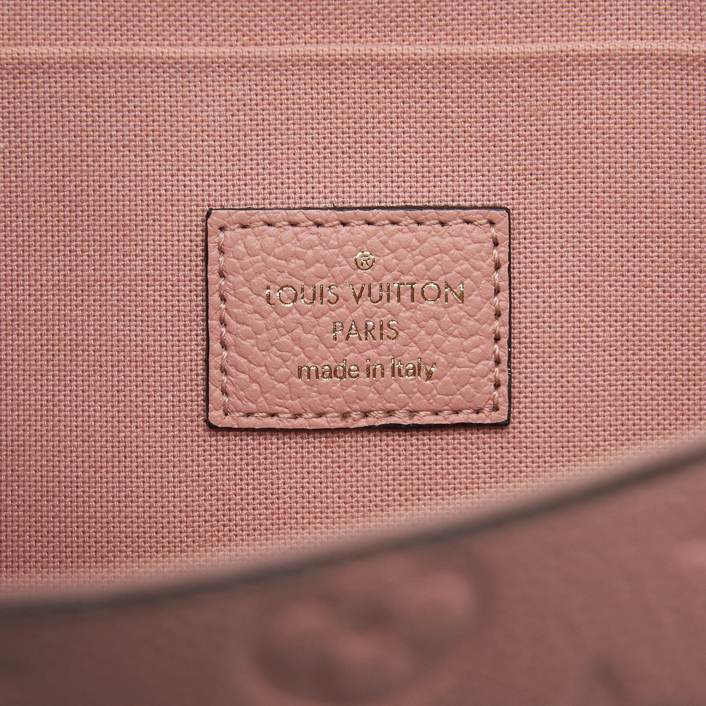 LOUIS VUITTON FELICIE POCHETTE MONOGRAM EMPREINTE ROSE POUDRE