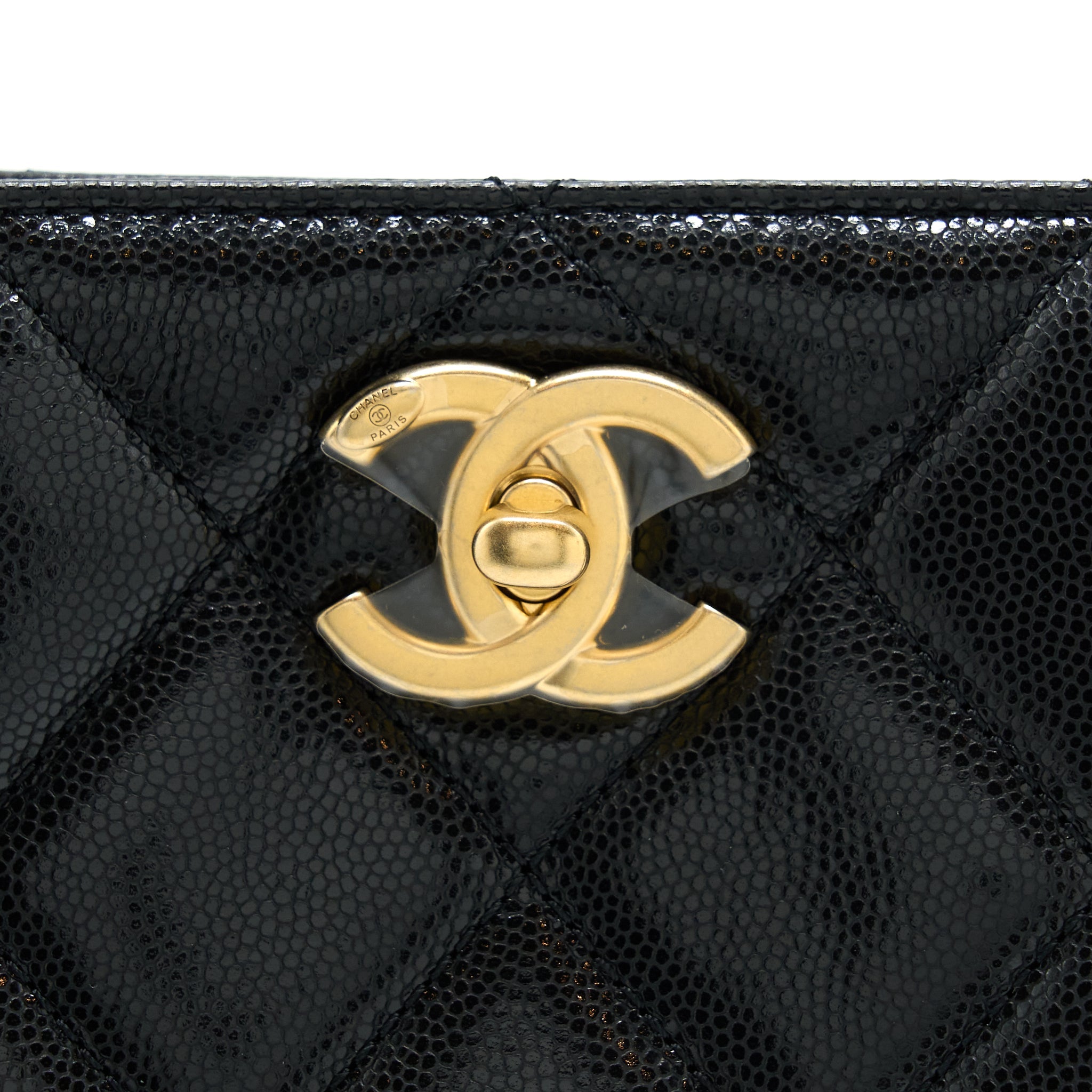 CHANEL 22A TWIST YOUR BUTTONS HOBO SHOULDER BAG CAVIAR BLACK GHW (MICROCHIP)
