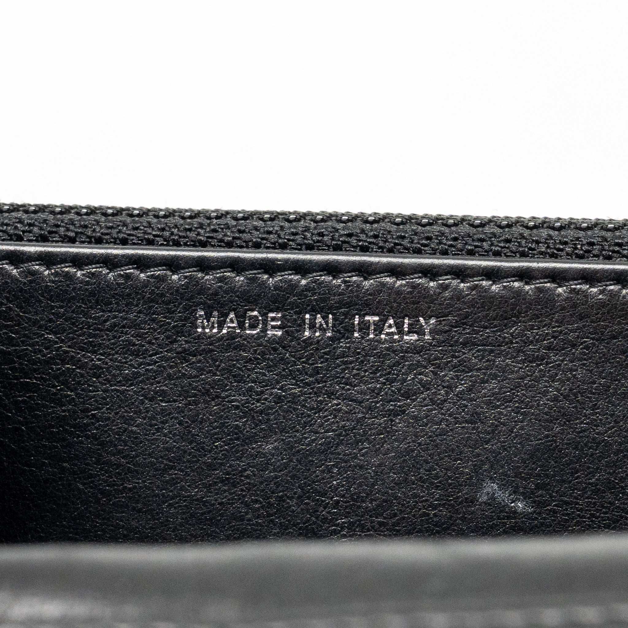 CHANEL BOY WALLET ON CHAIN CALFSKIN BLACK WITH BLACK HARDWARE