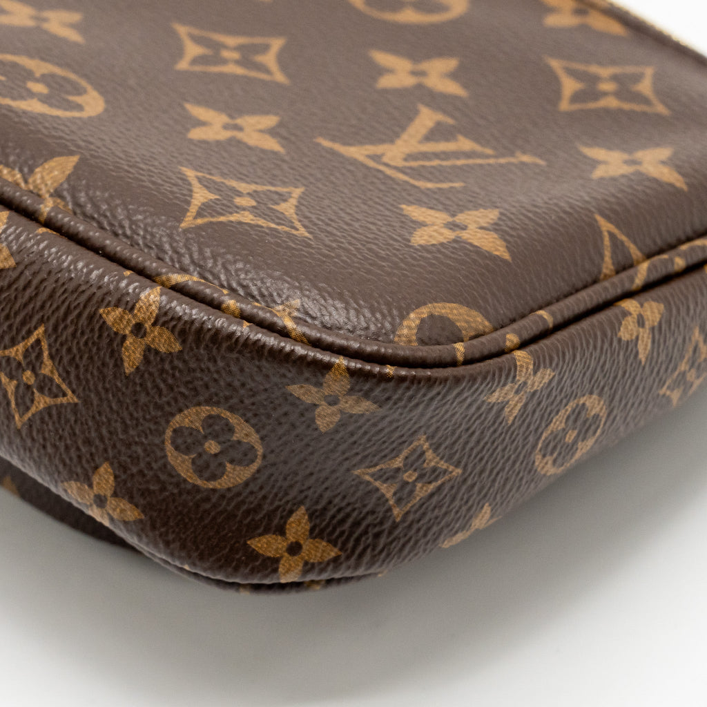 LOUIS VUITTON MULTI POCHETTE ACCESSORIES KHAKI STRAP MONOGRAM CANVAS GHW