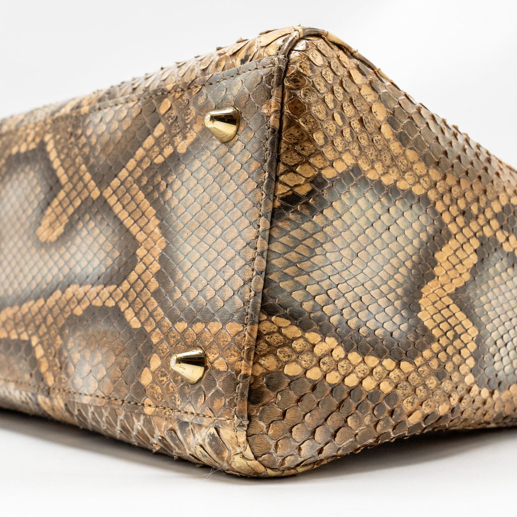 DIOR MEDIUM LADY DIOR PYTHON MULTICOLOUR LGHW