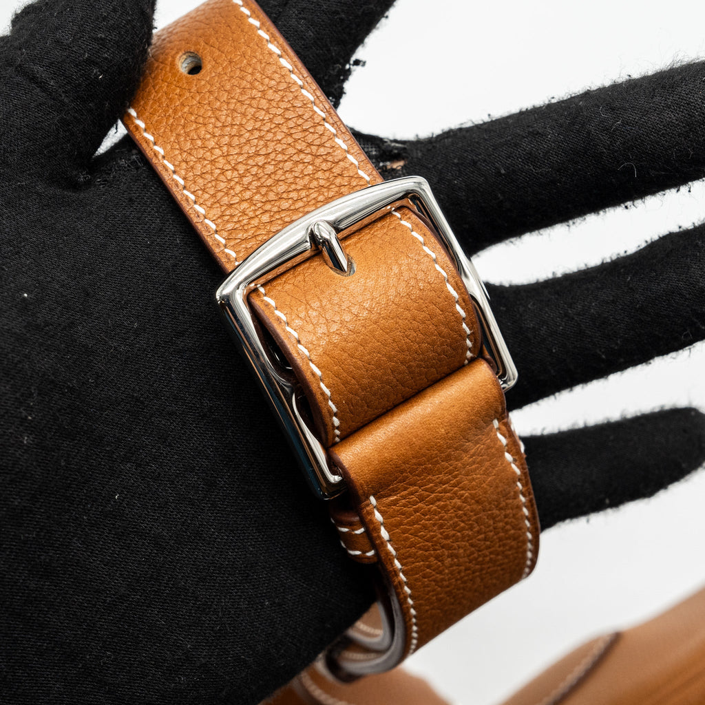 HERMES KELLY MESSANGER PM BAG BARENIA FAUBOURG LEATHER 34 FAUVE SHW