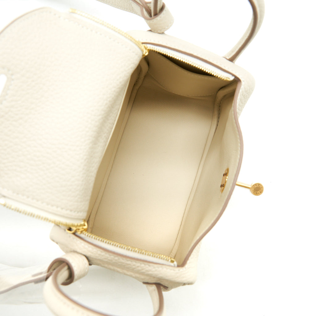 HERMES MINI LINDY CLEMENCE CRAIE GHW