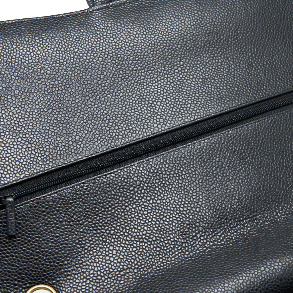 CHANEL MAXI CLASSIC DOUBLE FLAP BAG CAVIAR BLACK GHW