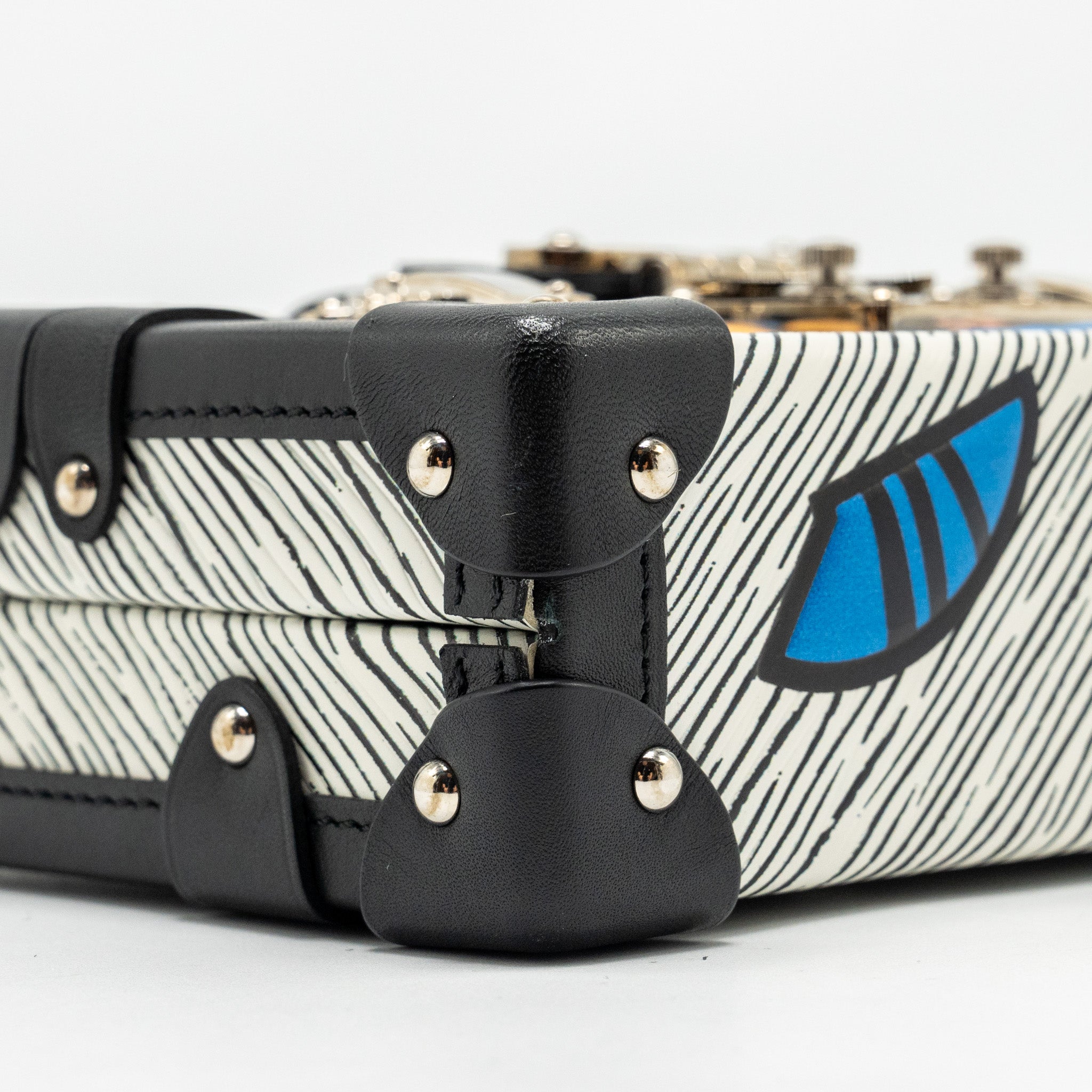 LOUIS VUITTON PETIT MALLE EPI LIGHT BLUE MULTICOLOUR SHW