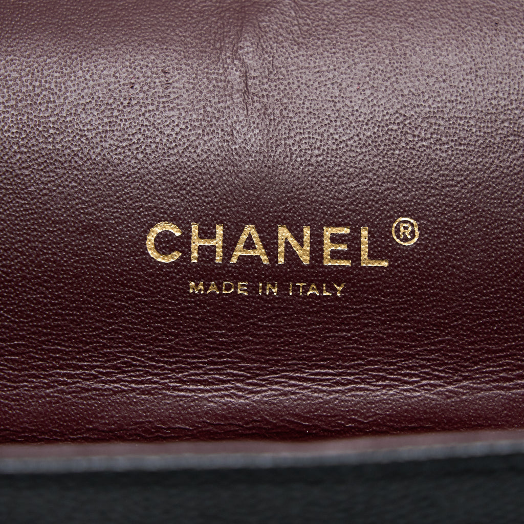 CHANEL MAXI CLASSIC DOUBLE FLAP BAG CAVIAR BLACK GHW