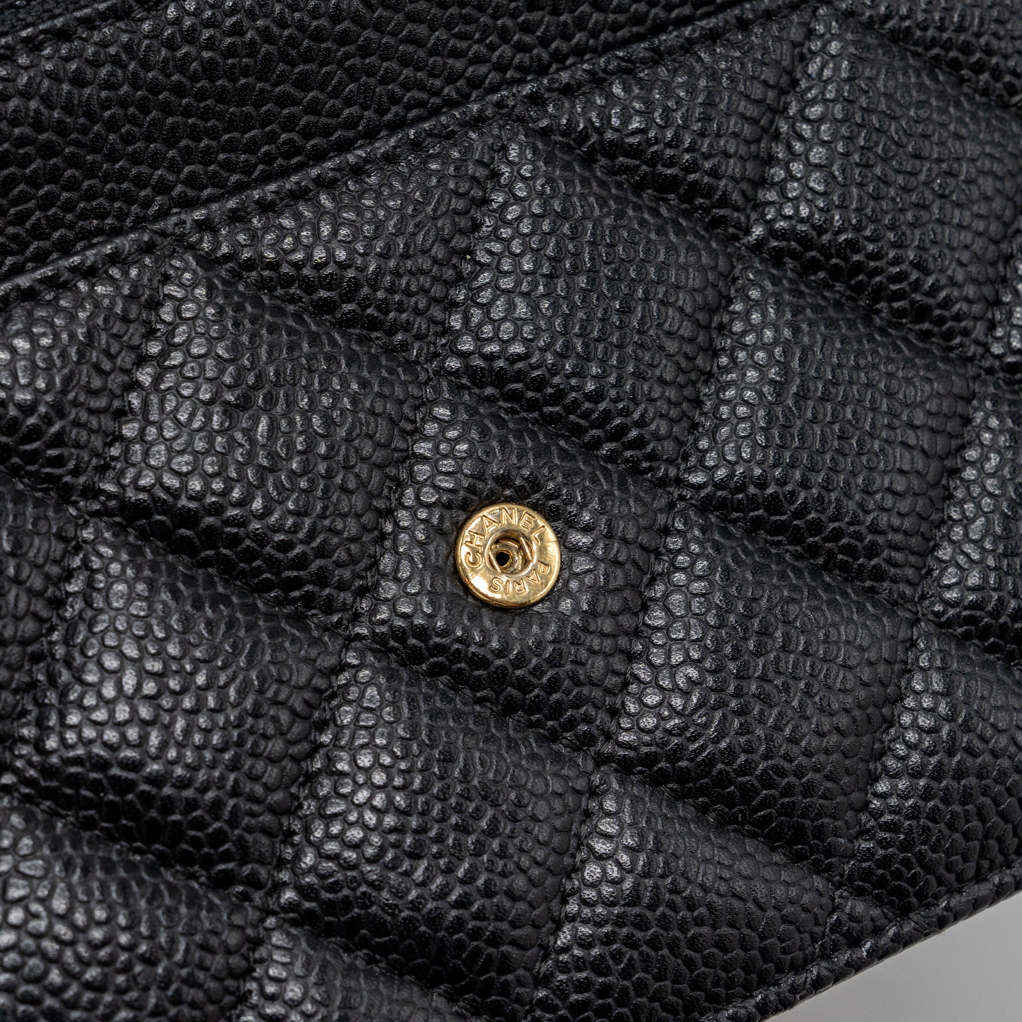 CHANEL CLASSIC WALLET ON CHAIN BLACK CAVIAR BLACK GHW