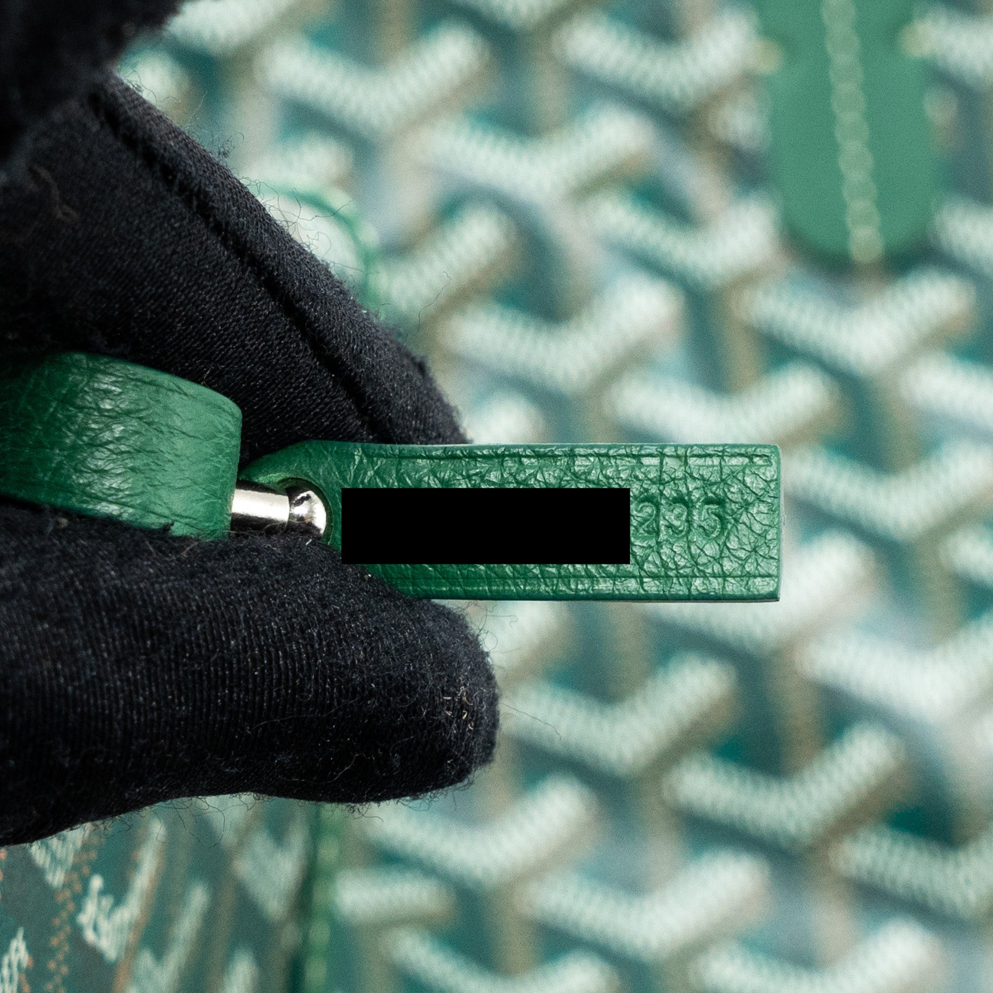 GOYARD MINI ANJOU TOTE BAG CANVAS / CALFSKIN GREEN SHW
