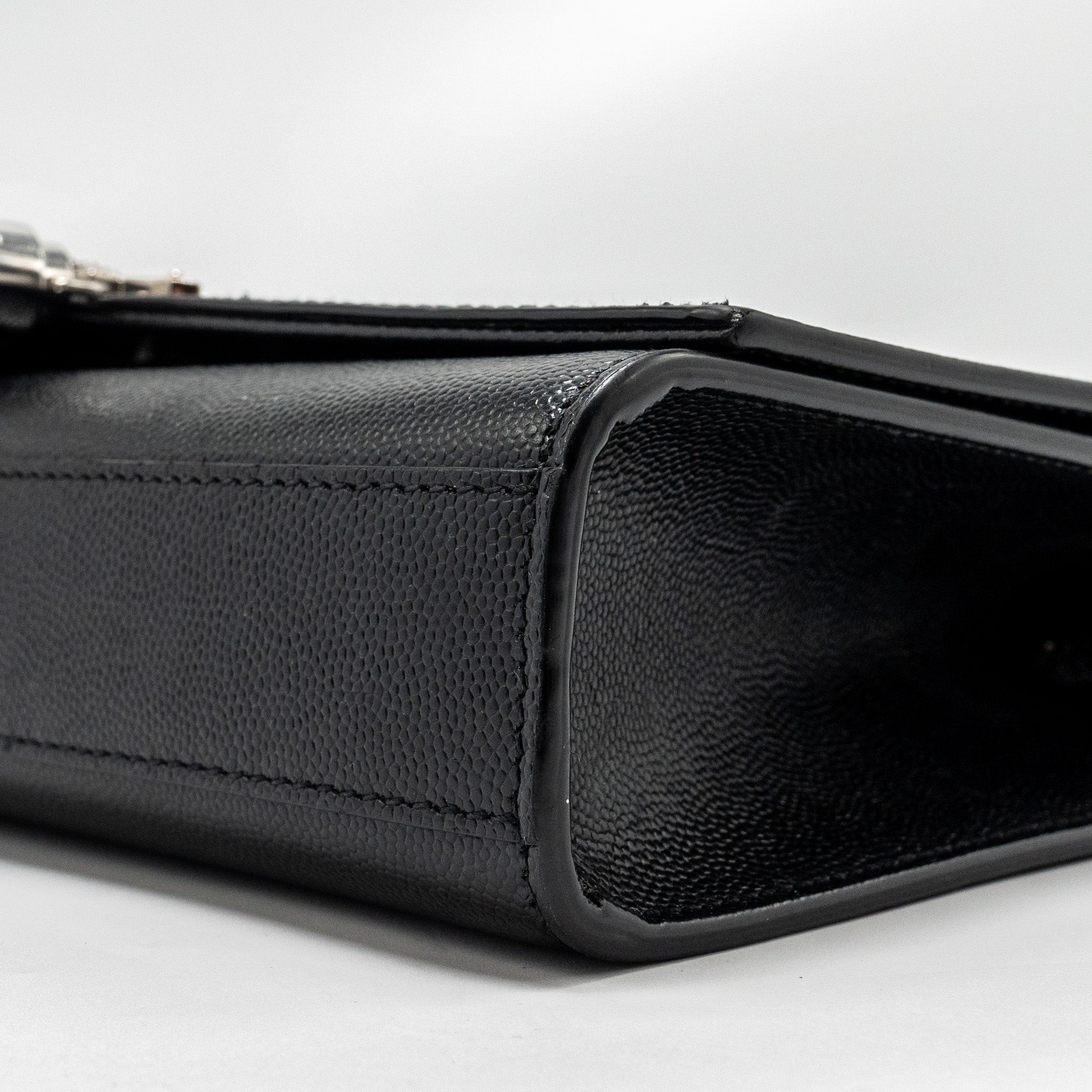 SAINT LAURENT /YSL KATE MEDIUM CHAIN BAG WITH TASSEL CALFSKIN BLACK SHW