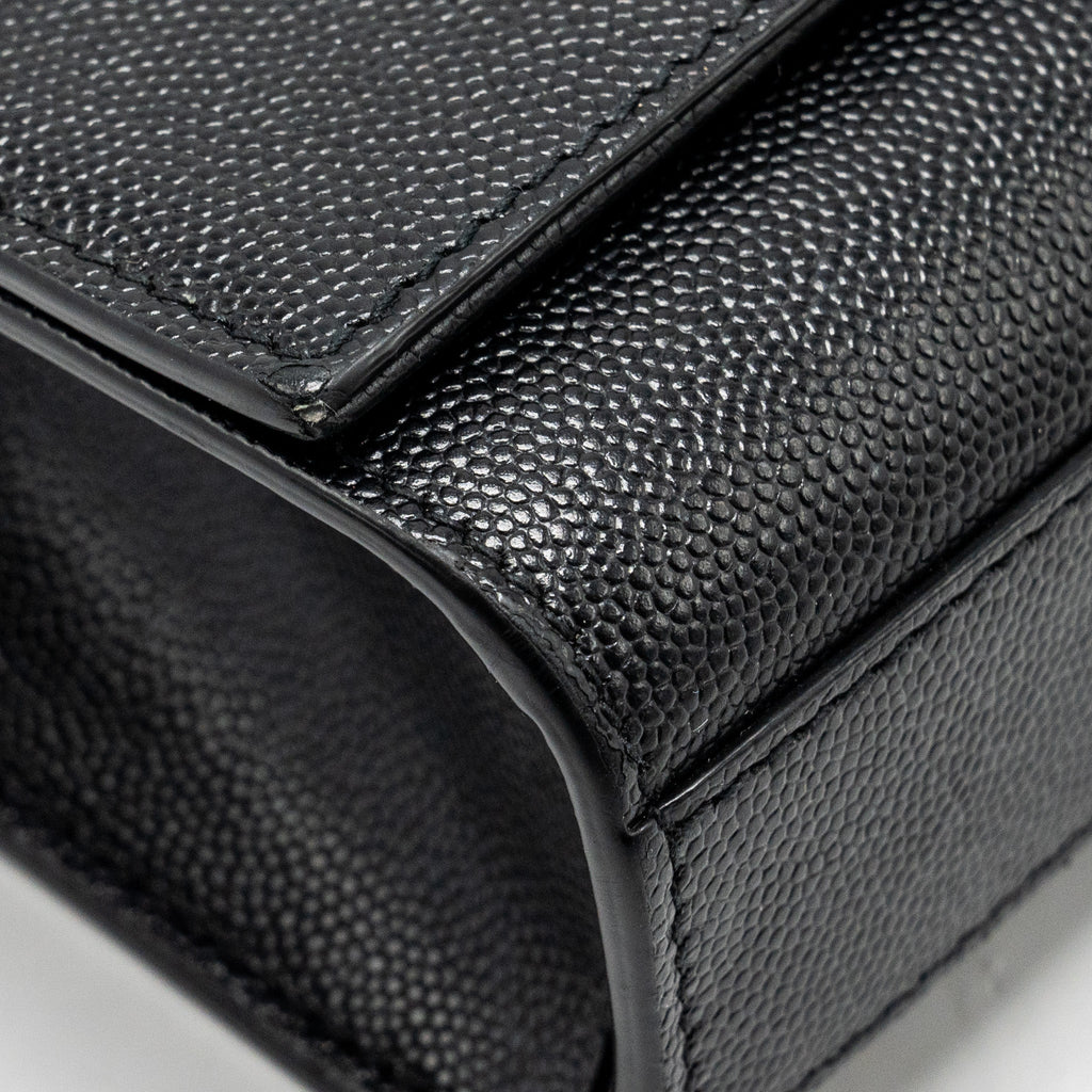 SAINT LAURENT /YSL KATE MEDIUM CHAIN BAG WITH TASSEL CALFSKIN BLACK SHW