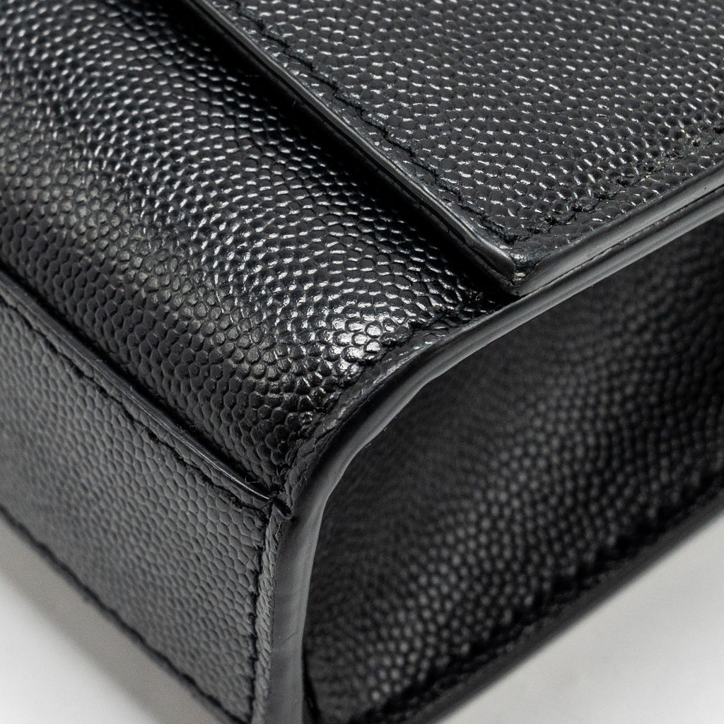 SAINT LAURENT /YSL KATE MEDIUM CHAIN BAG WITH TASSEL CALFSKIN BLACK SHW